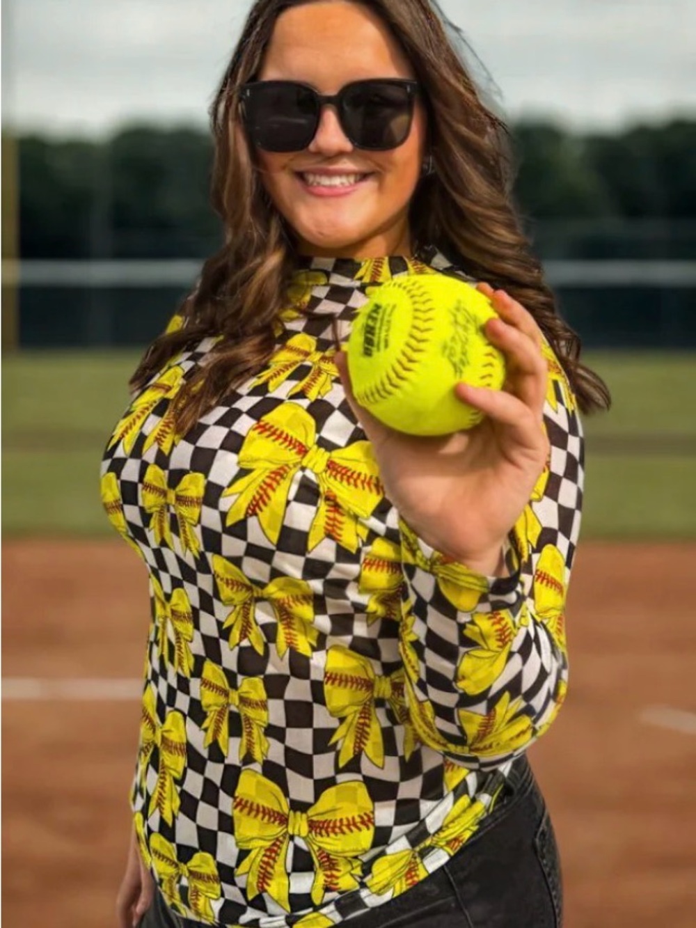 Throw like a girl mesh top